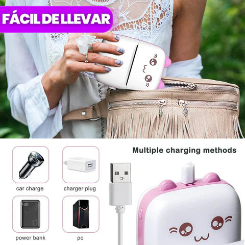 MINI IMPRESORA TERMICA PRO X 5 ROLLOS 🎁